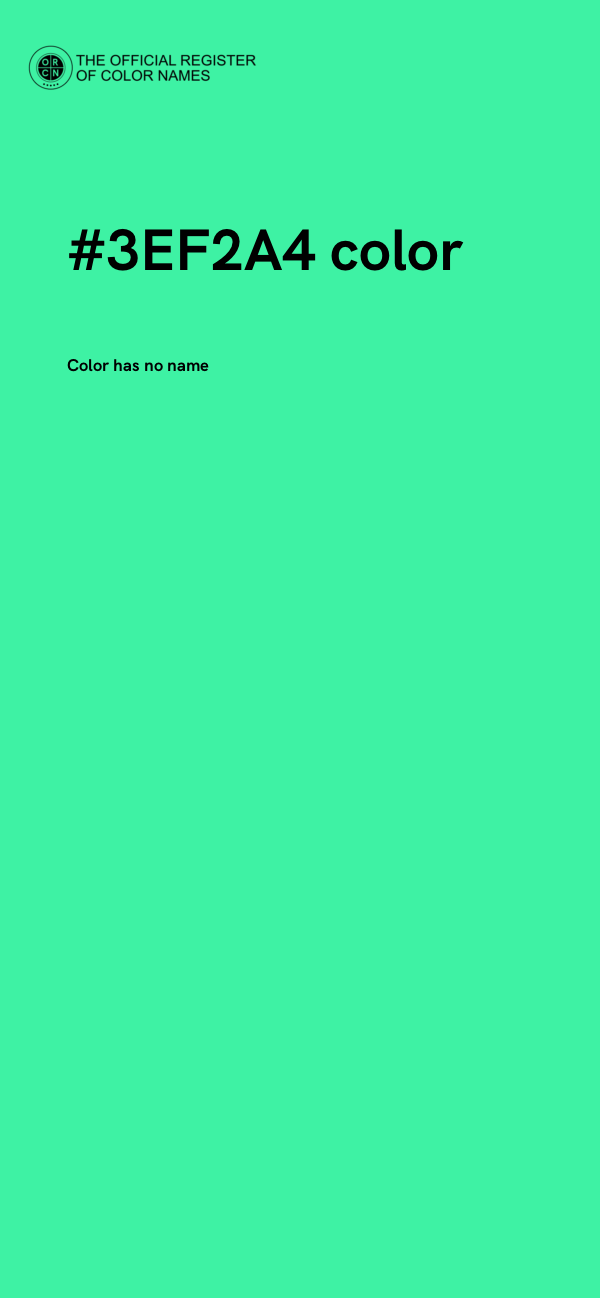 #3EF2A4 color image
