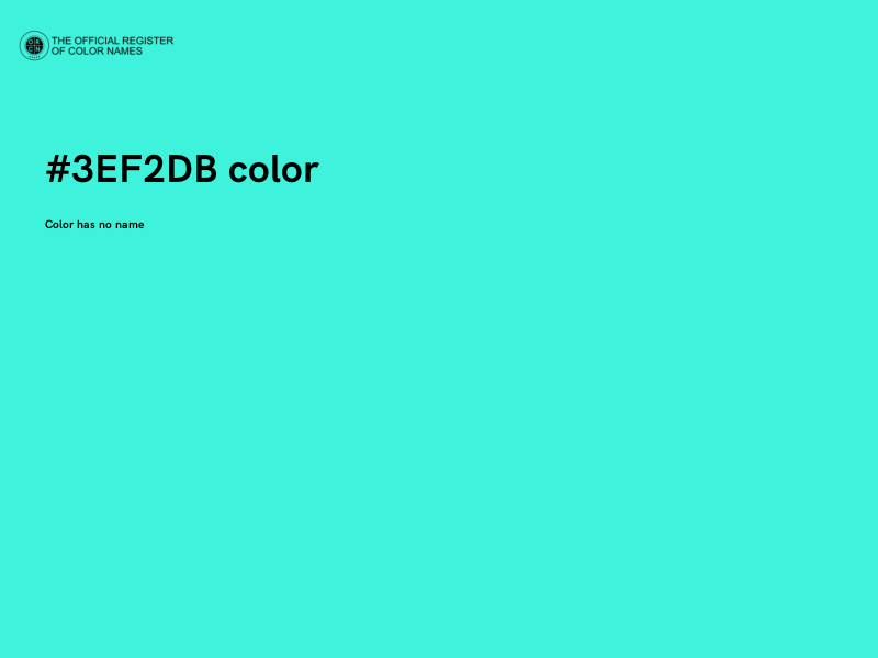 #3EF2DB color image