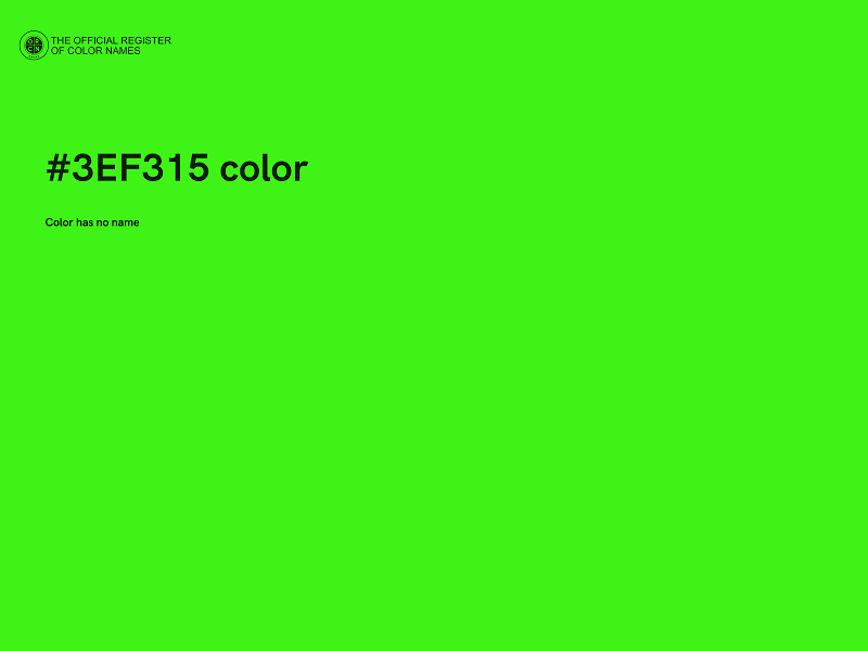 #3EF315 color image