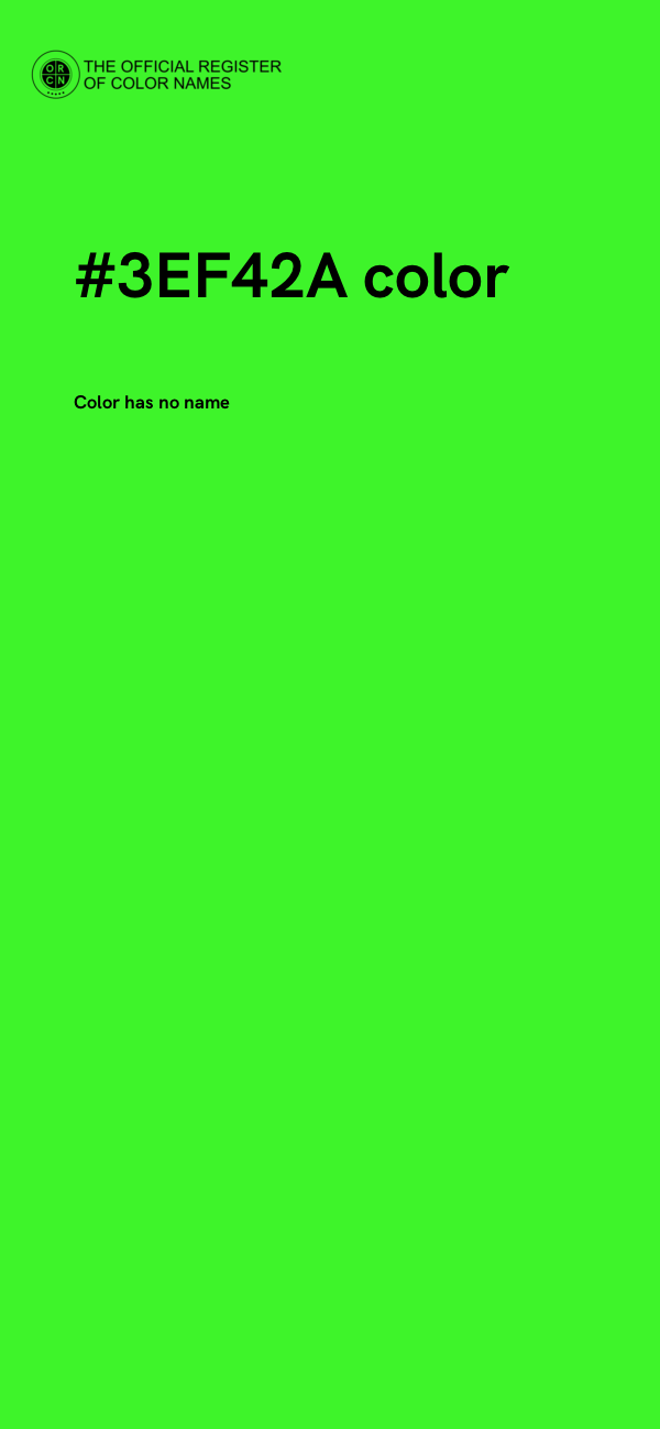#3EF42A color image