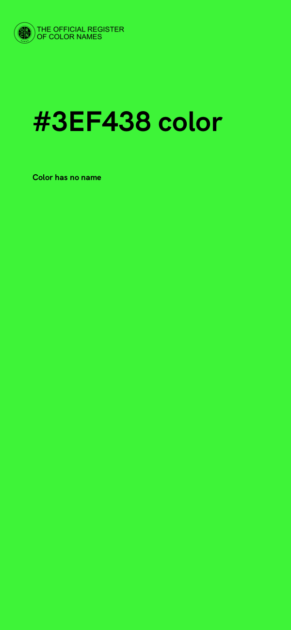 #3EF438 color image