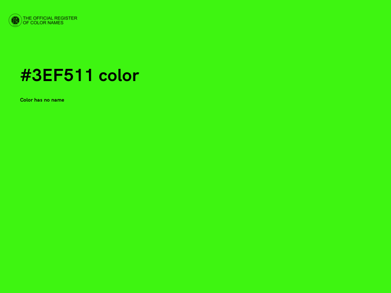 #3EF511 color image