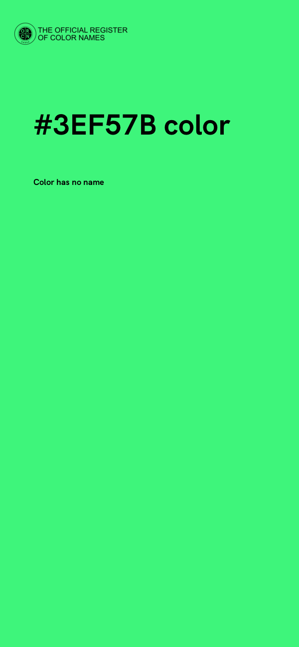 #3EF57B color image