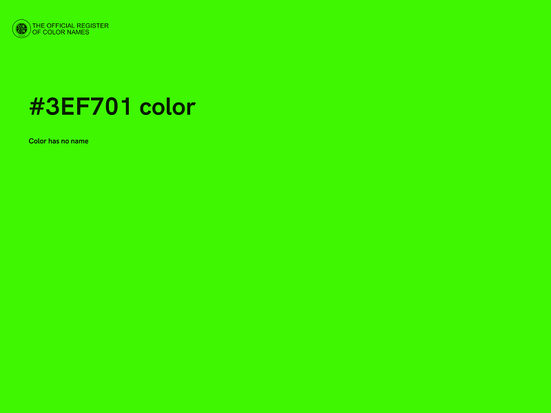 #3EF701 color image