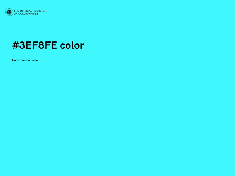 #3EF8FE color image