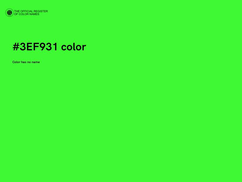 #3EF931 color image