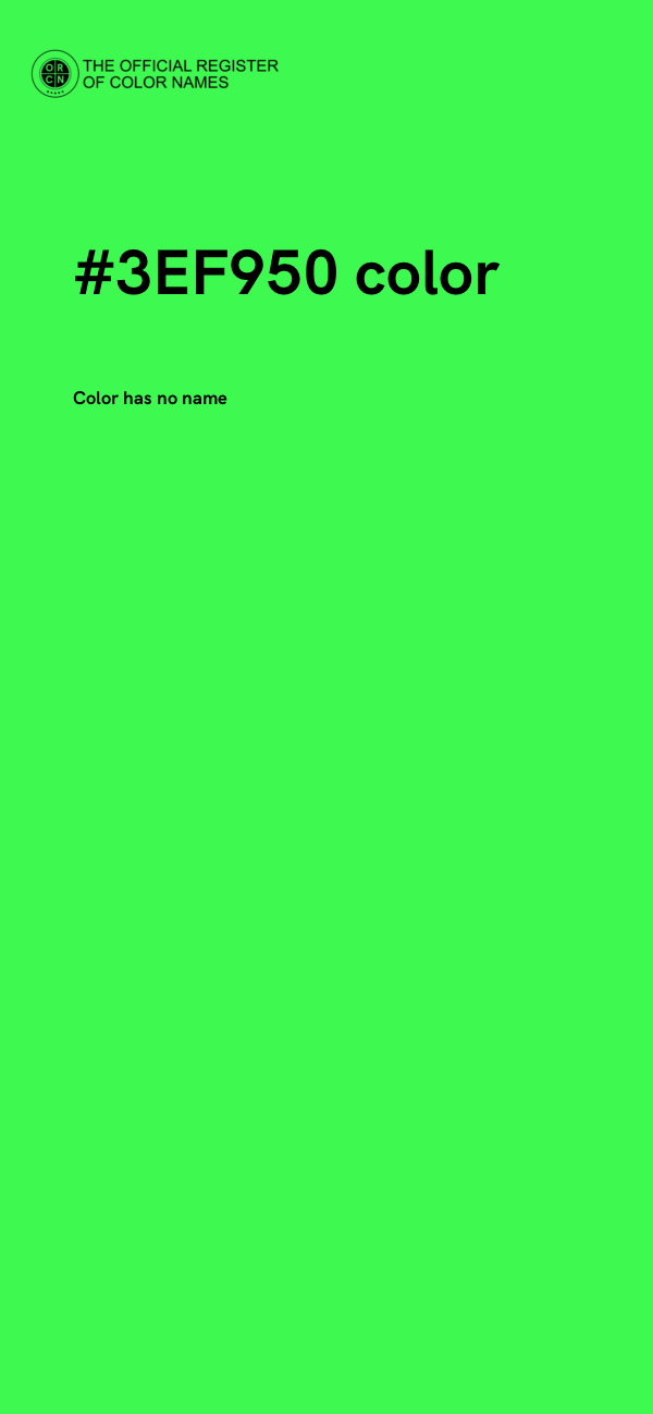 #3EF950 color image