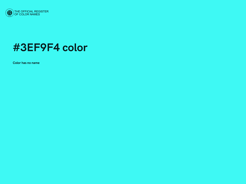 #3EF9F4 color image