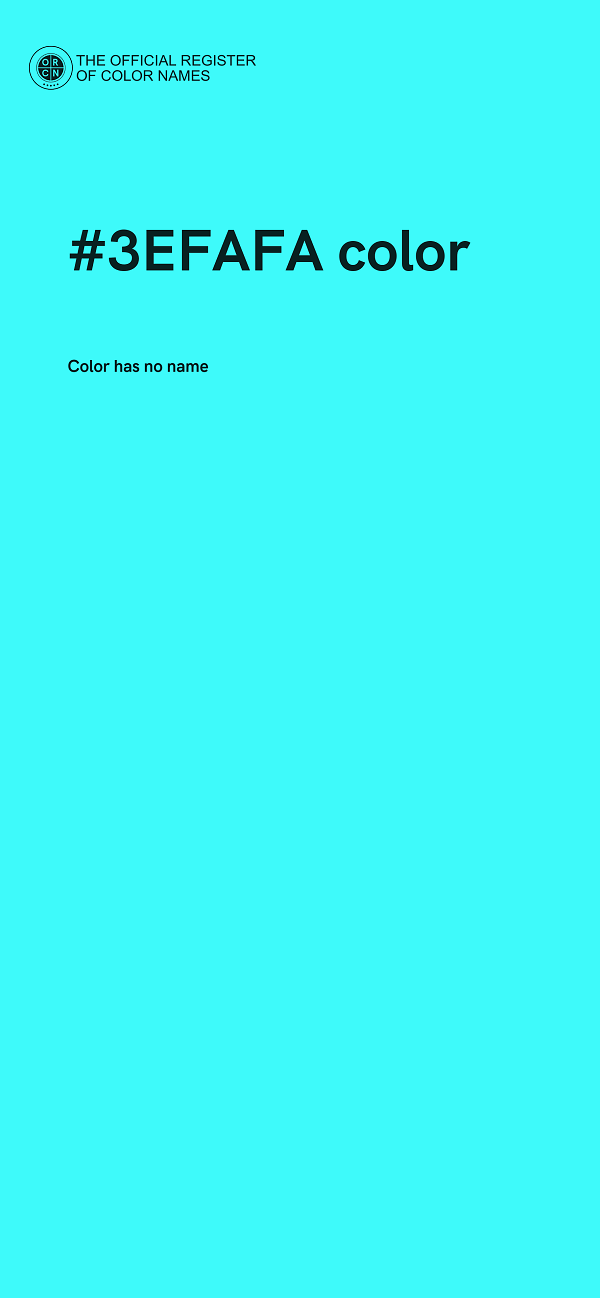 #3EFAFA color image