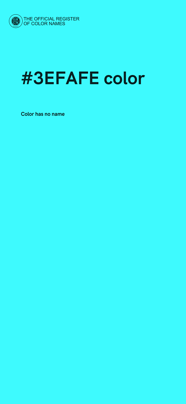 #3EFAFE color image