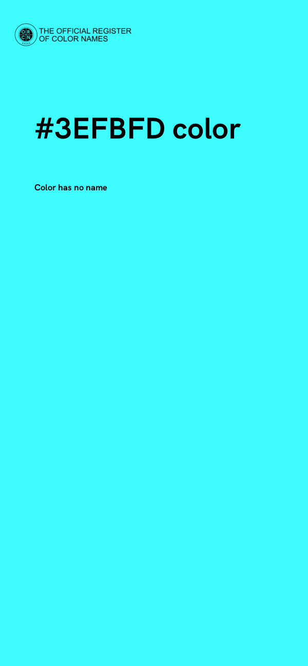 #3EFBFD color image