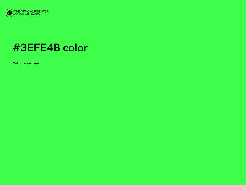 #3EFE4B color image