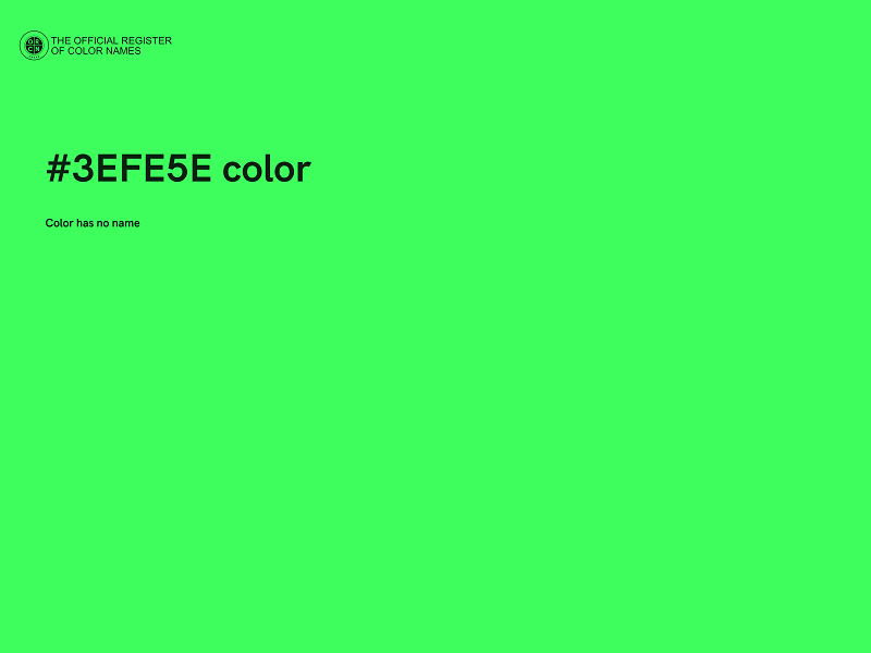 #3EFE5E color image