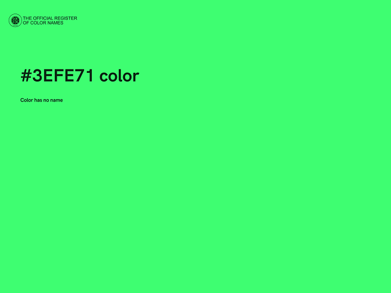 #3EFE71 color image