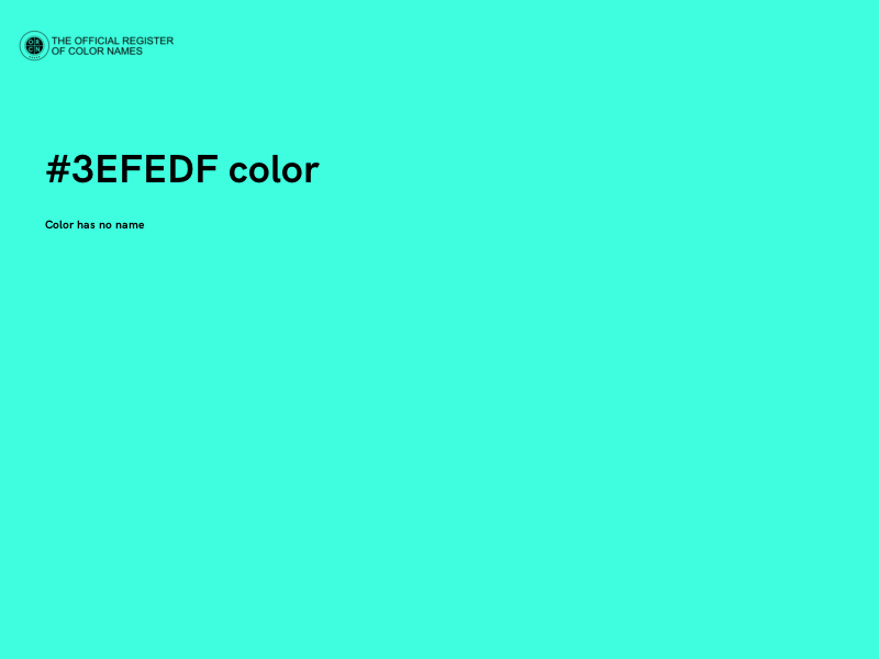 #3EFEDF color image