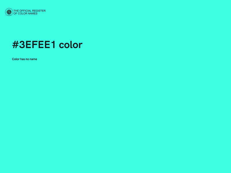 #3EFEE1 color image