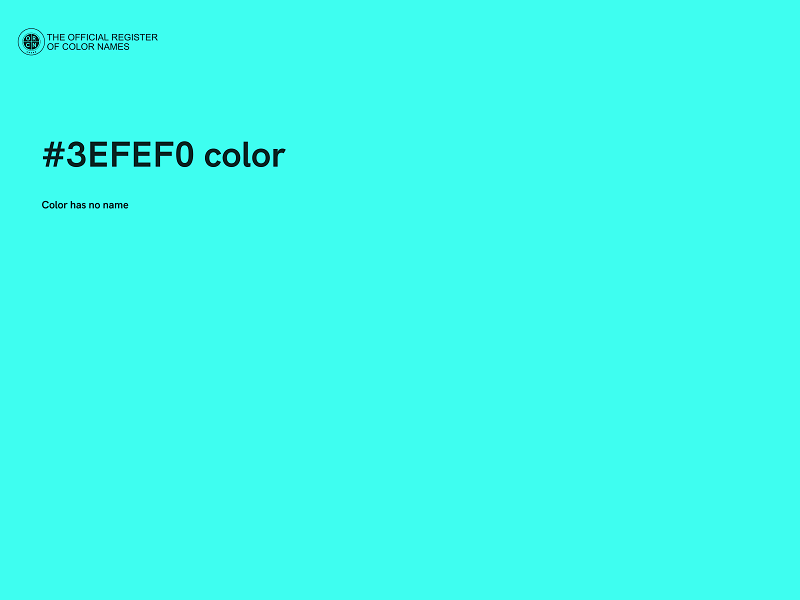 #3EFEF0 color image