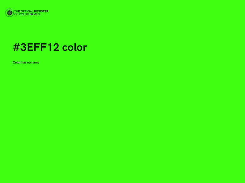 #3EFF12 color image