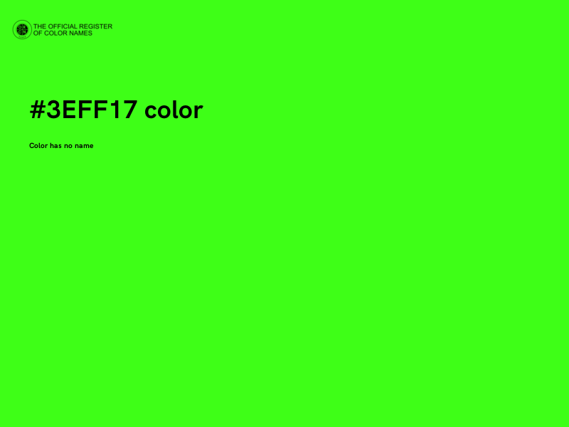 #3EFF17 color image