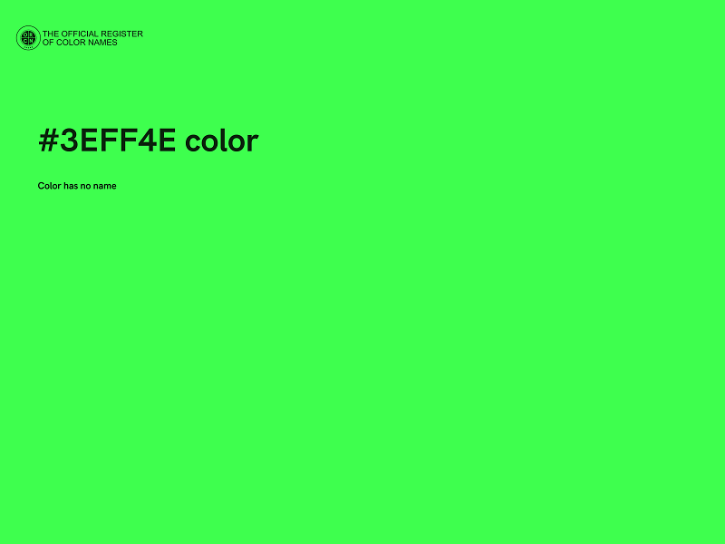 #3EFF4E color image