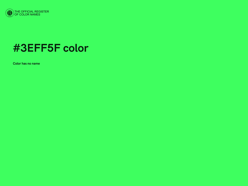 #3EFF5F color image