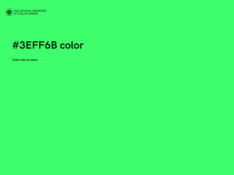 #3EFF6B color image