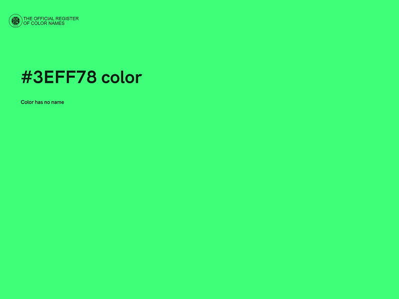 #3EFF78 color image