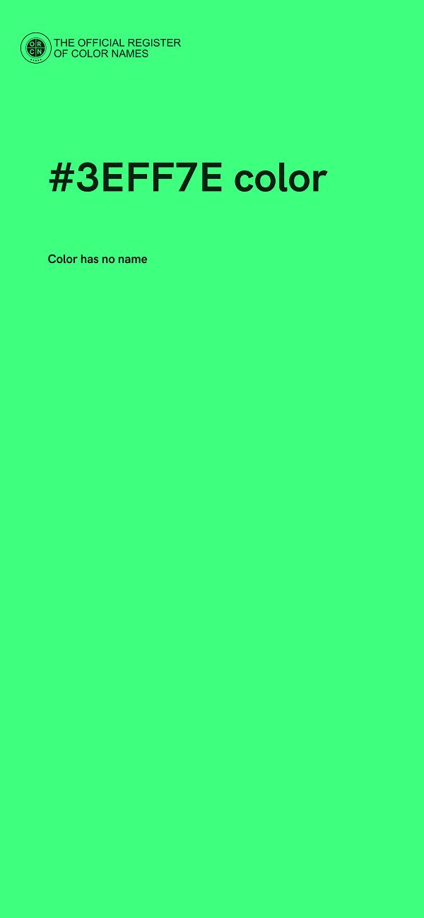 #3EFF7E color image