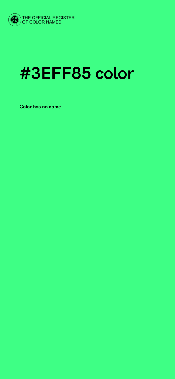 #3EFF85 color image