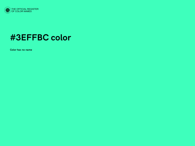 #3EFFBC color image