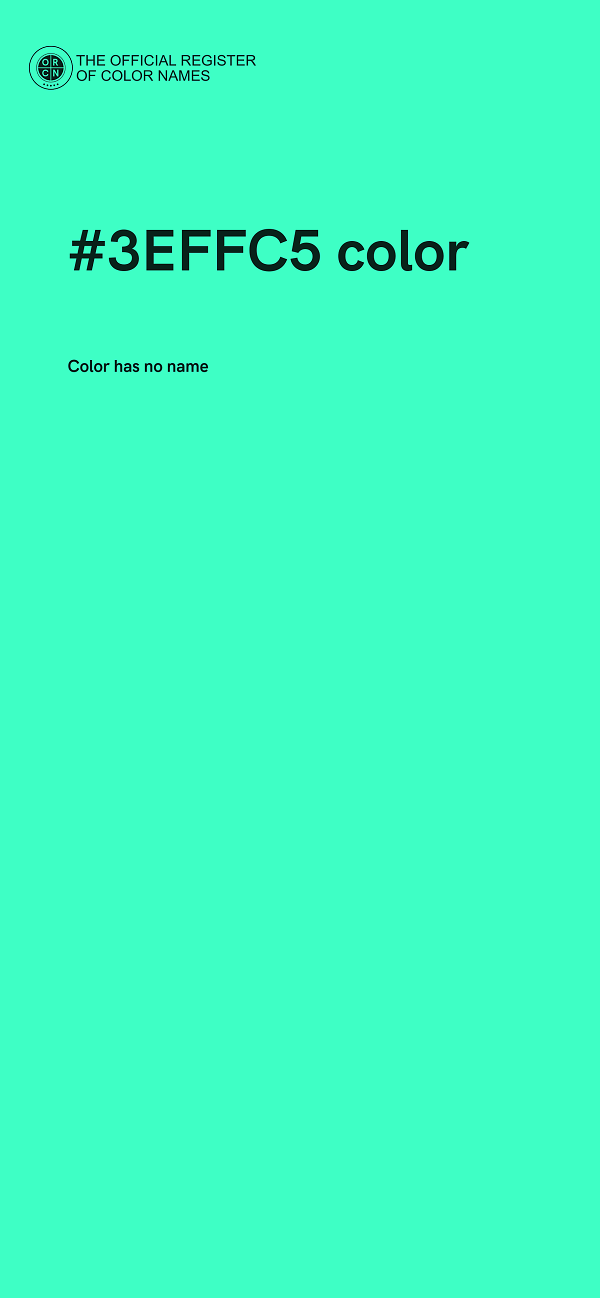 #3EFFC5 color image