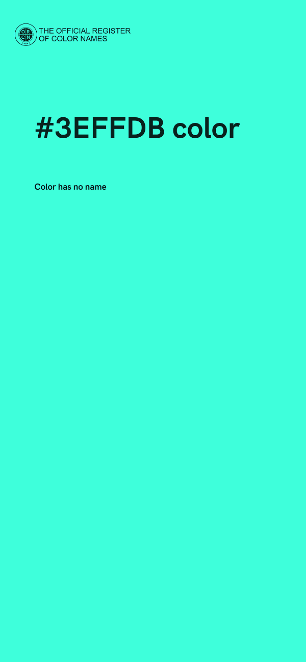 #3EFFDB color image