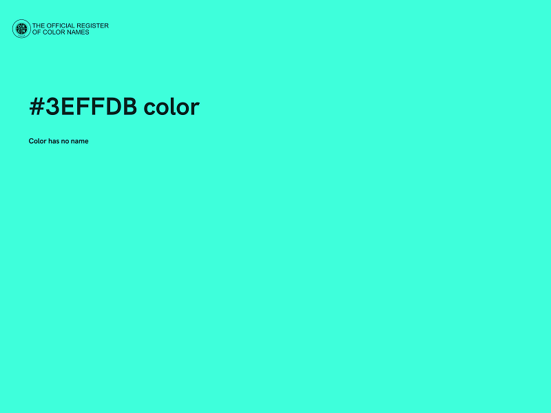 #3EFFDB color image