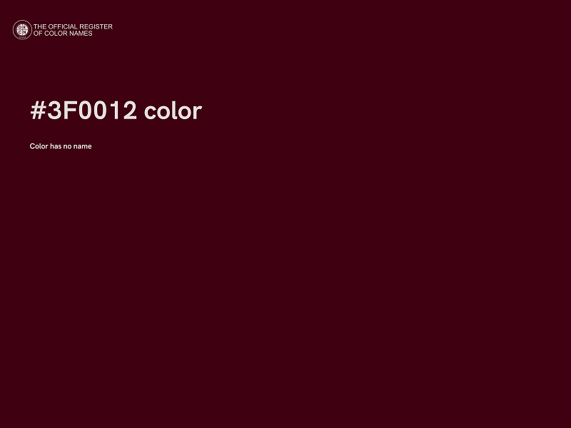 #3F0012 color image