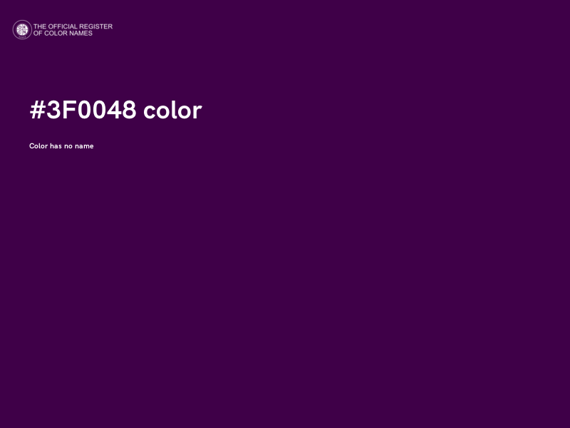 #3F0048 color image