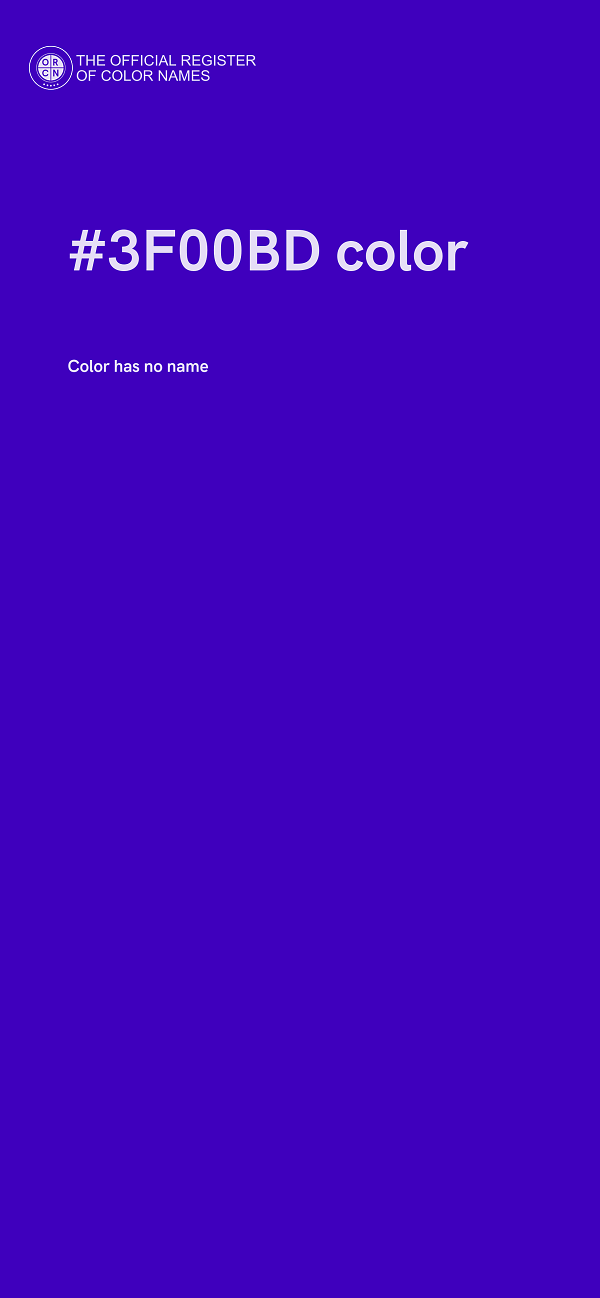 #3F00BD color image