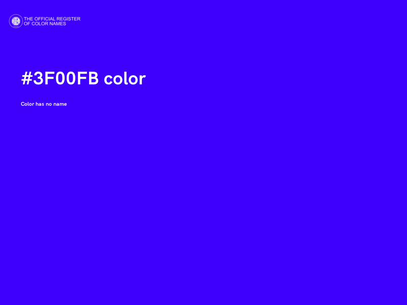 #3F00FB color image