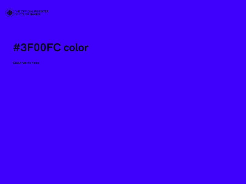 #3F00FC color image