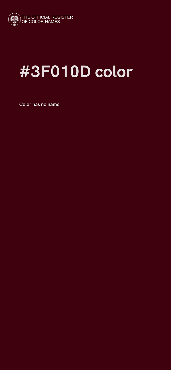 #3F010D color image