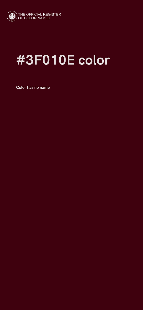 #3F010E color image