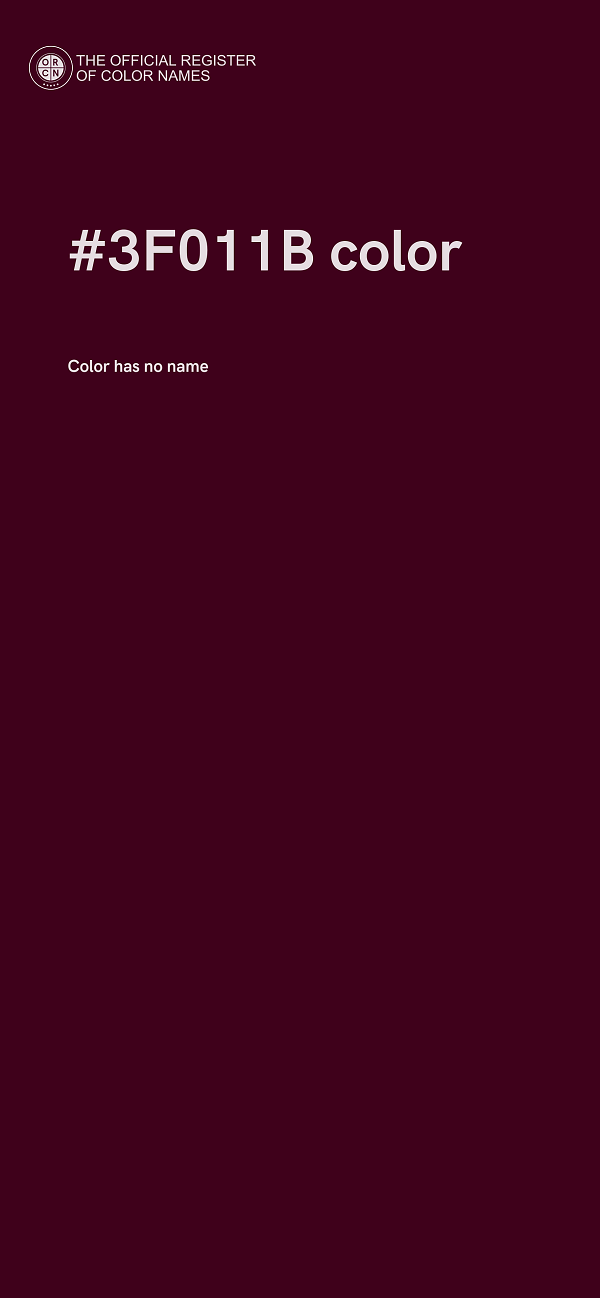 #3F011B color image