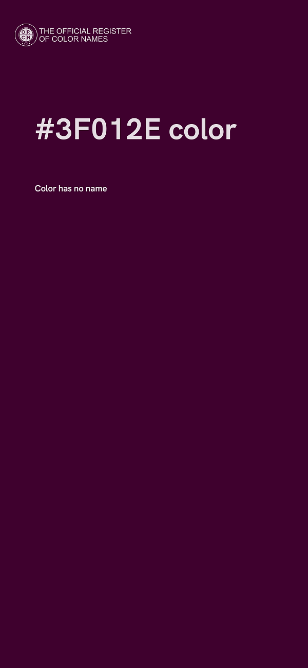 #3F012E color image