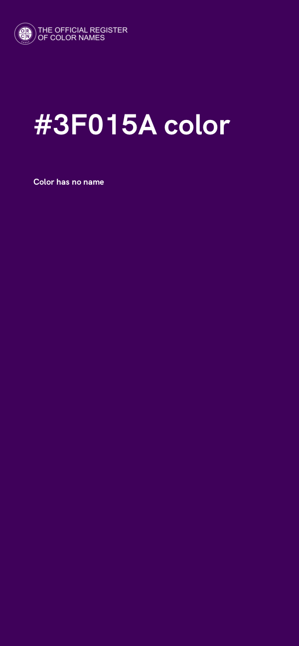 #3F015A color image