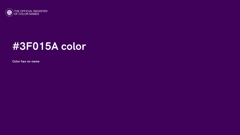 #3F015A color image