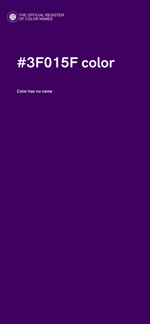 #3F015F color image