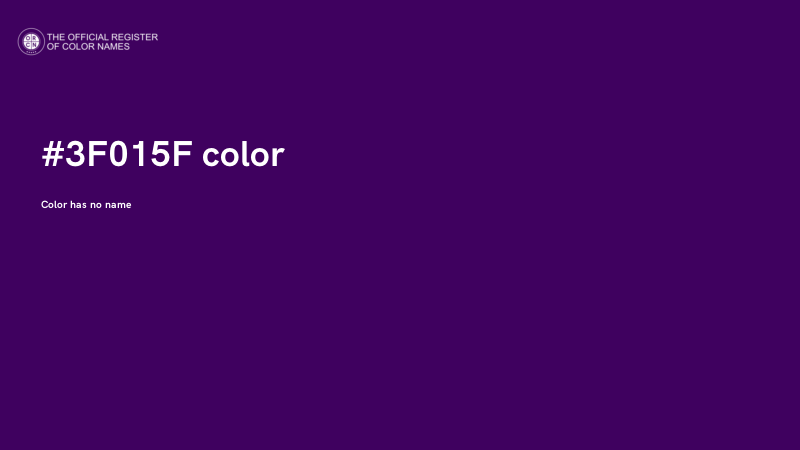 #3F015F color image
