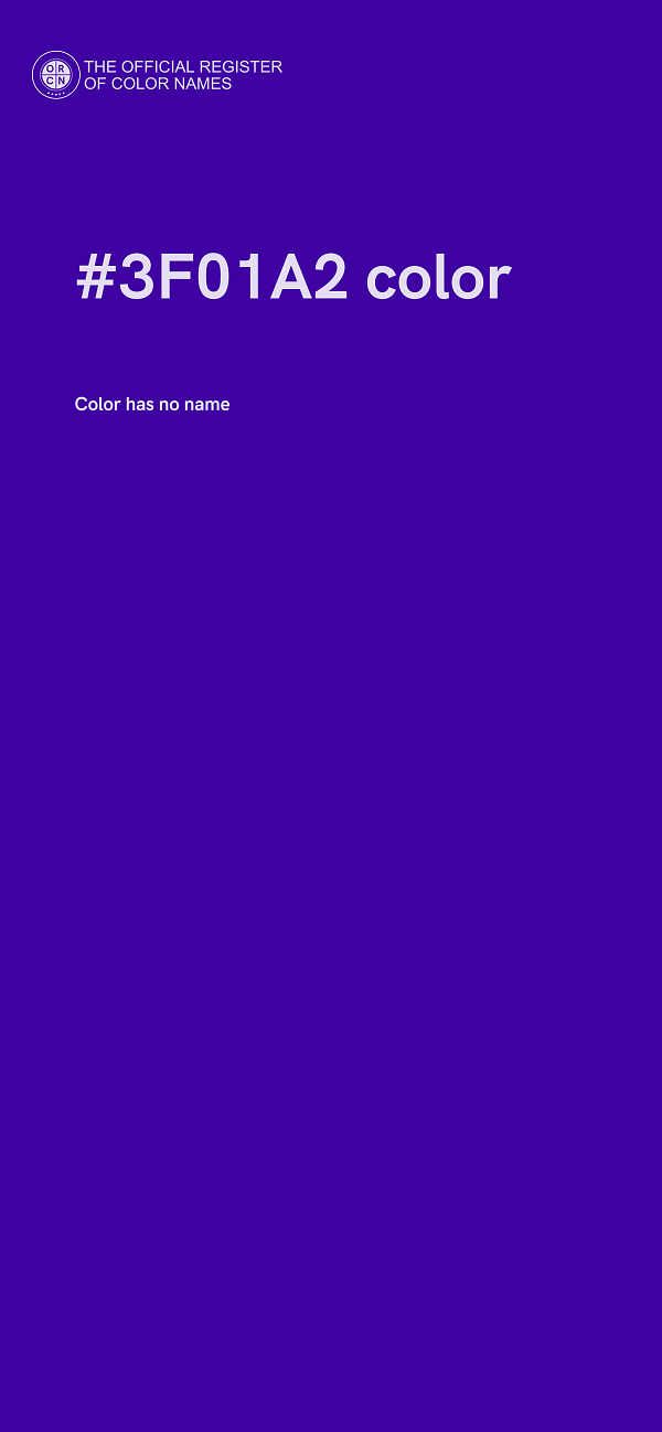 #3F01A2 color image