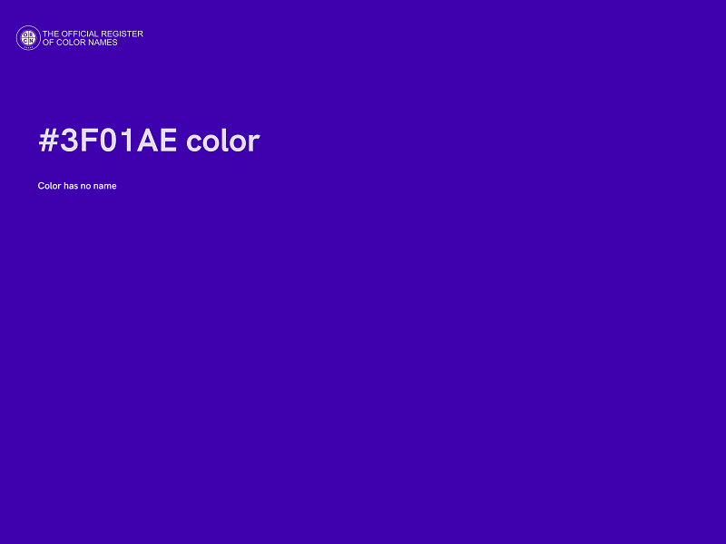 #3F01AE color image