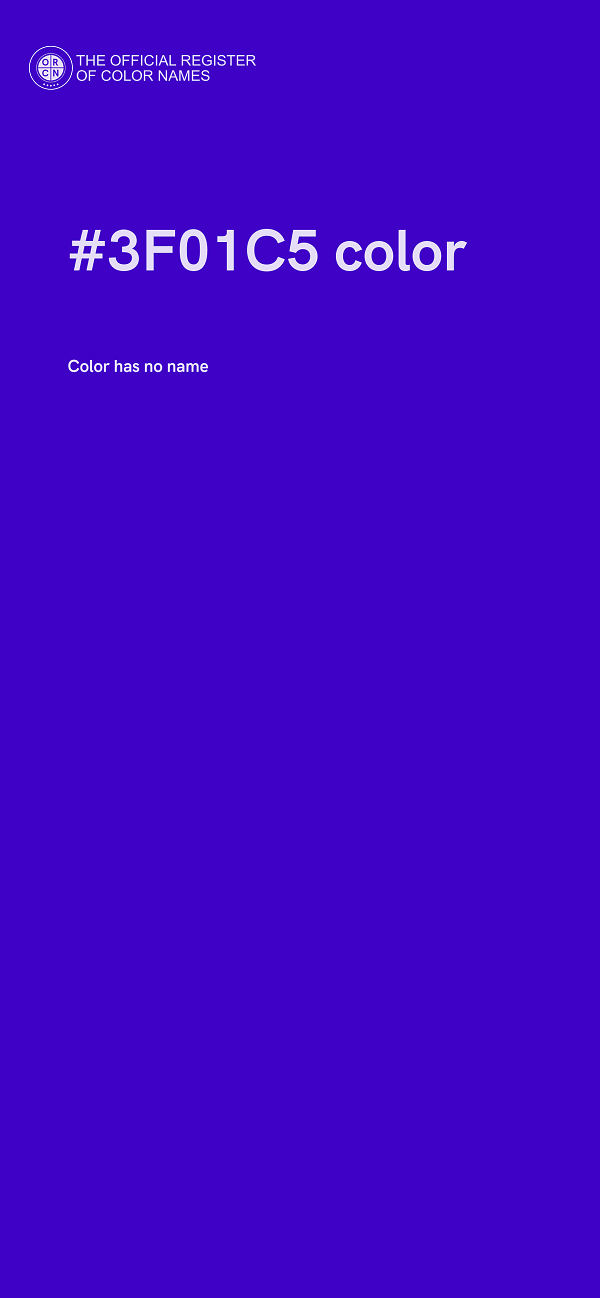 #3F01C5 color image