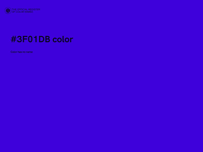 #3F01DB color image